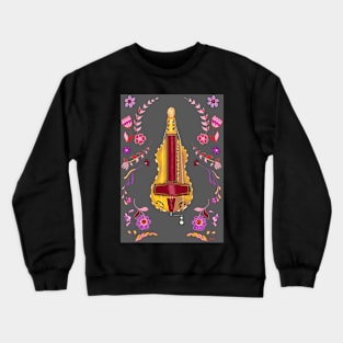 Floral Hurdy Hurdy Crewneck Sweatshirt